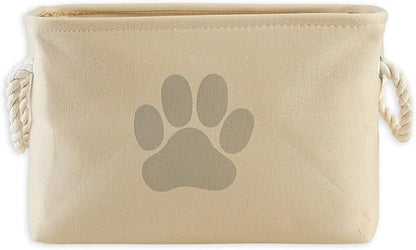 Bone Dry Pet Storage Collection Collapsible Bin, Small Rectangle, Taupe