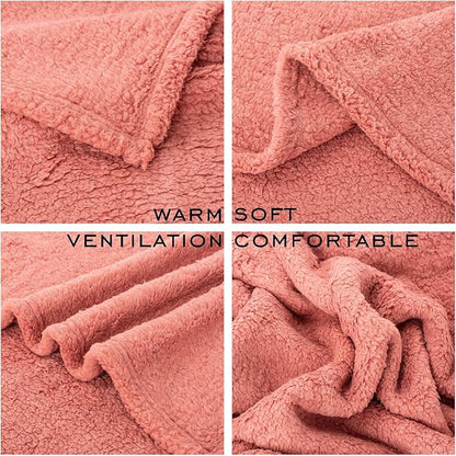 3 Blankets, Dog Cat Pet Blanket, Soft Warm Fleece, for Puppy, Small Dogs or Kitten, Cats, Plush Fuzzy Blanket for Bed, Sofa, Travel (24" x 18", 3/Pack, Lavender+Pink+Dark Pink)