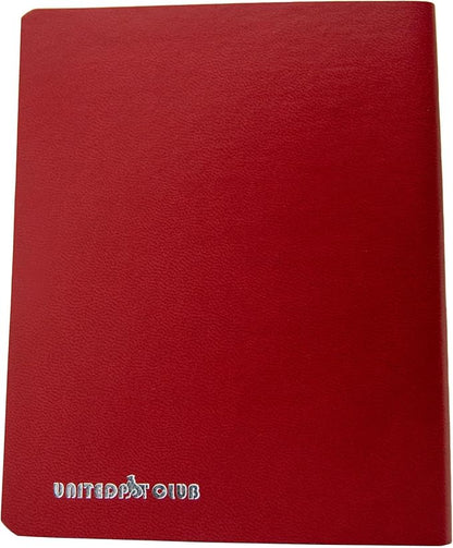 Color Premium PU Leather stitch-sewn US Pet Passport Medical Record for Pet Health and Vaccination English + Spanish for Cat, Dog, Puppy and Kitten (Christmas Red, Single)