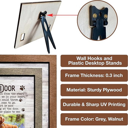 Customized Pet Memorial Picture Frame Dog Picture Loss Gift for Cat Lovers Natural Wood New Puppy Memorial Best Dog Ever Gifts In Memory of Cat Memorial Pet Loss Sign Home Decor