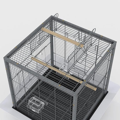 Garvee Small Bird Cage with Playground Stand, 20 Inch High Travel Bird Cage for Parrot, Parrot Carrier for Parakeet, Cockatiels, Budgies Medium Small Sized Birds