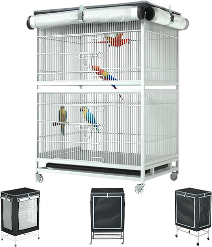 Universal Large Bird Cage Cover - Bird Cage Covers for Night, Good Night Bird Cage Cover for Large Bird Cage，Size 32inx 21inx 46in
