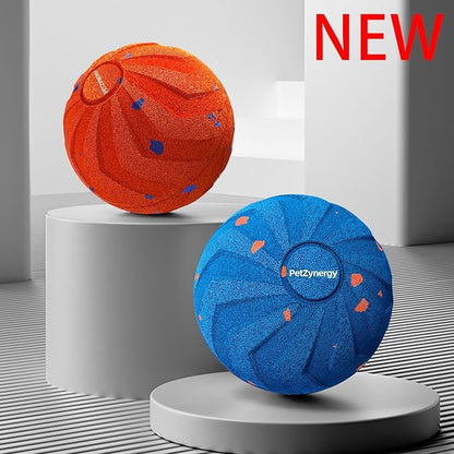 PawPlay 2026 Smart Interactive Dog Ball, Rechargeable Electronic Pet Toy with Type-C Charging, Blue Motion Activated Ball for Dogs, Indoor Outdoor Exercise and Training.