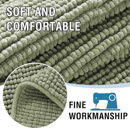 H.VERSAILTEX Plush Chenille Dog Bed Cover Thick Soft Sofa Covers Loveseat Cover for 2 Cushion Couch Anti Slip Couch Cover Furniture Protector for Dog, Pet, Cat (35" x 62", Sage)