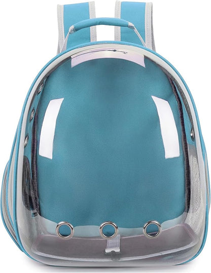 Cat Bubble Backpack Carrier for Small Medium Dogs Cats Carrying Bag, Airline Approved Pet Travel Carrying Bag Dog Hiking Walking Outdoor Backpack (Blue)