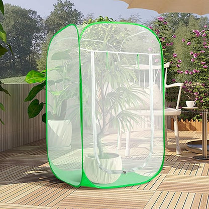 59" x 35" x 35" Pop Up Garden Mesh Plant Cover, Plant Protectors Mesh Plant Enclosure, Garden Net Cage Pest Protection Guard Tent with Storage Bag for Protect Plant Vegetable Fruit from Birds Insects