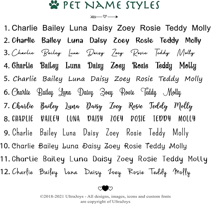 Ultra Joys Dog ID Tag, Custom Dog Tag Personalized Cat Tag, Pet ID Tag, Brushed Stainless Steel Diamond Dog Tag Silver Large