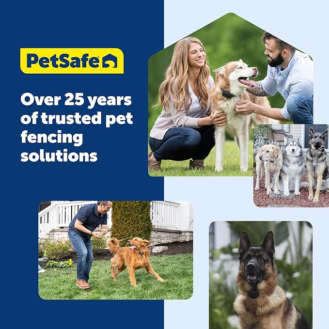PetSafe Classic In-Ground Fence Rechargeable Receiver Collar for Dogs and Cats - from The Parent Company of Invisible Fence Brand - 7 Levels of Adjustable Static Correction - for Pets 5 lb and Up