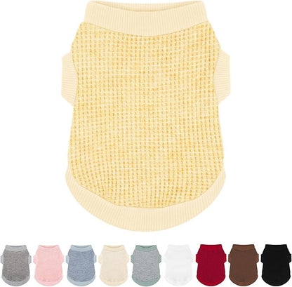 Cozy and Functional Dog Shirts for Small Puppies: Stretchable Ginger Attire with Easy-On Design, Ideal for Chihuahuas and Yorkies - Enhance Comfort and Playfulness on Chill Days Medium