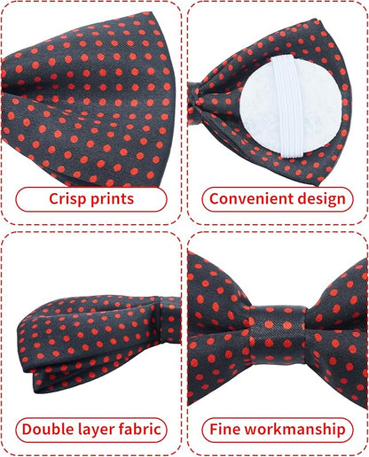 PET SHOW 10 Pack Pet Big Dogs Collar Embellishment Attachment Bow Ties for Medium Large Dogs Collar Charms Accessories Slides Bowties for Birthday Wedding Parties Assorted A Style Assorted B Styles