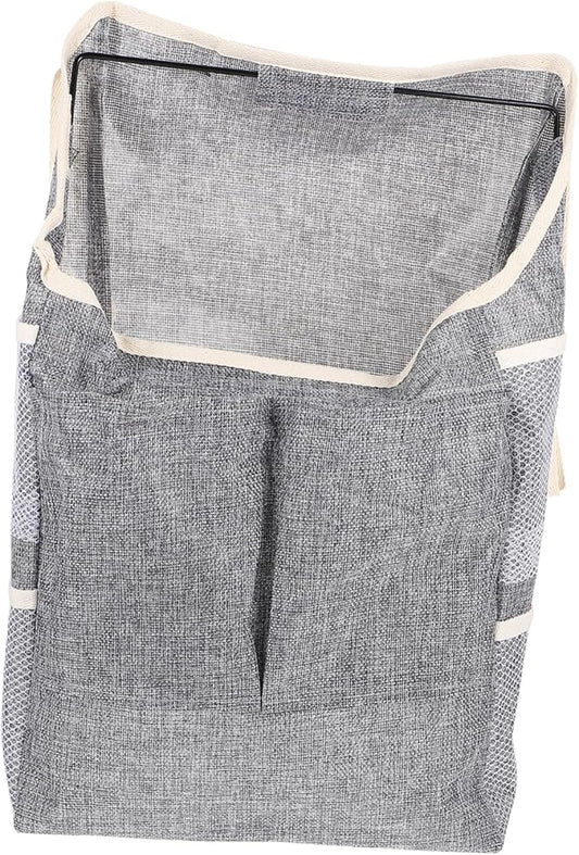 Pet Storage Pouch Breathable Hanging Organizer for Toys and Food Household Accessory Grey Convenient and Safe for Pets Boys and Girls and Home Organization