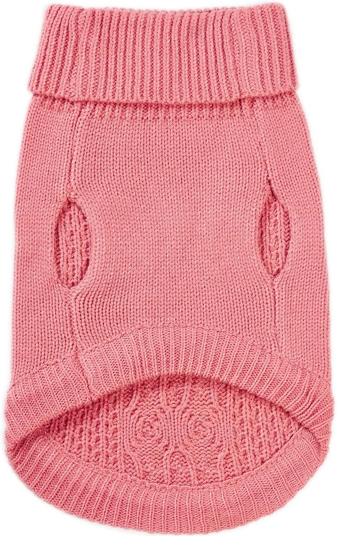 Stretchy Cat Sweater - 17 Colors & 6 Sizes | Snug Winter-Ready Knit for Boy/Girl Cats & Kittens(Pink, Small)