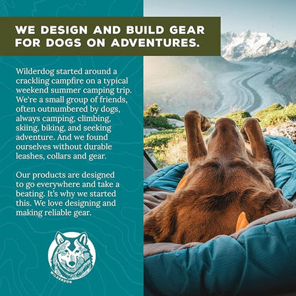 Wilderdog Silicone Pet Placemat Made with 100% Food-Grade Silicone Cone, BPA, PVC, and Phthalate-Free. Non-Toxic, Dishwasher Safe Feeding mat for Bowls with Spill Catcher and Raised Mountain Logo