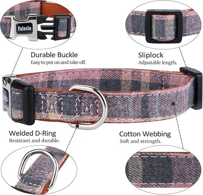 Faleela Cute Soft Girl Dog Collar with Bow, Bowtie Dog Collar for Boy,Detachable Adjustable Collar for Small Medium Large Pet