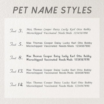 Anavia Small Size Dog Cat ID Tags, Small/XS Personalized Color Plated Stainless Steel Puppy Kitten Name Tags, Customized Engraved Nameplate Pet Collar Tag (Silver, XS-Round)