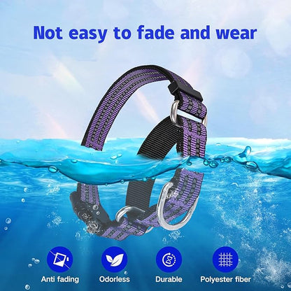 Martingale Dog Collar, Adjustable Nylon Reflective Collar with Buckle No Pull Dog Collar for Small Medium Large Dogs (Purple S)