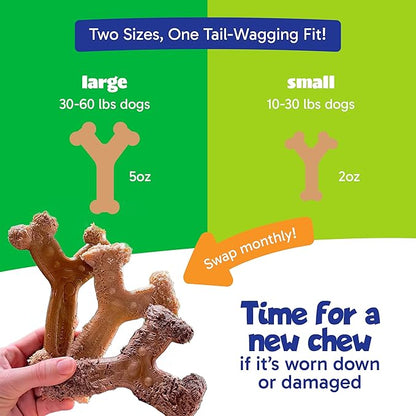 Chew'ems Durable Chewy Dog Toys | Long-Lasting & Flavorful Chew Dog Toys, Large Dog Breeds | Large Dogs, Chicken-Flavored