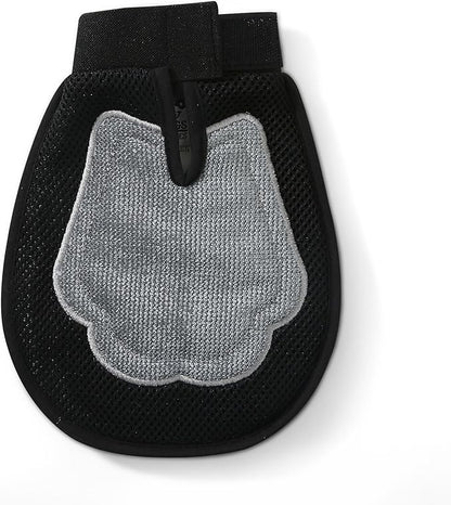 Wags & Wiggles Dual Sided Dog Grooming Glove with Rubber Paw - 2-IN-1 Grooming Tool for Brushing, Massaging, and Scrubbing - Velour Side Acts as Fur Remover