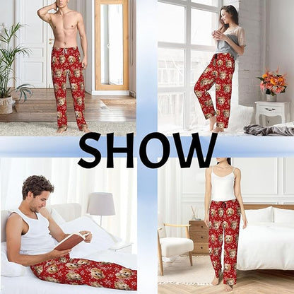 Custom Pajama Pants with Face customized PJ Pants Christmas Valentine gifts for Men Women