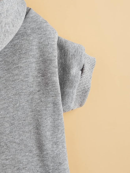QWINEE Basic Dog Hoodie Sweatshirt Puppy Sweater Warm Cat Costumes Pet Clothes for Chihuahua Puppy Kitten Small Medium Dogs Light Grey Small
