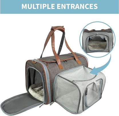 Mr. Peanut's Gold Series Big Apple XL Expandable Pet Carrier V3.0 (Deja Blue)