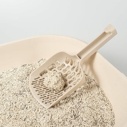 Lady N - Infinity Cat Litter Scoop: Easy Sifting with 8-Shaped Hole Design for Tofu Cat Litter and Clay Litter, Durable ABS Plastic Litter Scoop