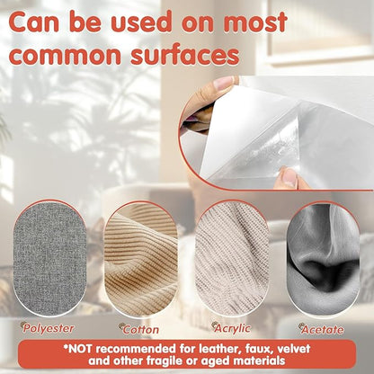 18 PCS Large Cat Scratch Furniture Protector, Transparent Couch Protector from Cat Claws, Single-Sided Self Adhesive Anti Pet Deterrent Sofa Cover, 17IN (Pack of 2)