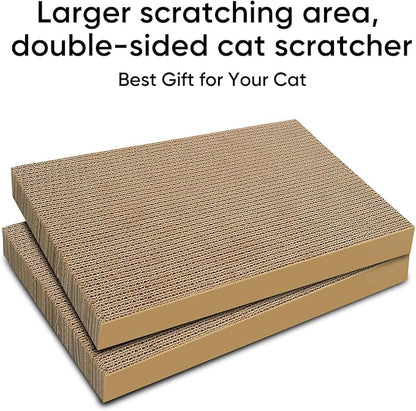AGYM Cat Scratchers 6 Packs Refill Cat Scratching Pad Cardboard for Indoor Cats and Kitten, All Breeds Cat Scratch Pad Board Easy for Cats to Scratch