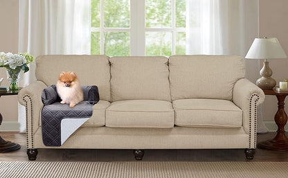 Brilliant Sunshine Premium Calming Dog Bed Mat, Silky Velvet, Removable Washable Cover, Cushion Protector and Couch Covers for Dogs, Pets, Cats, Small, Grey