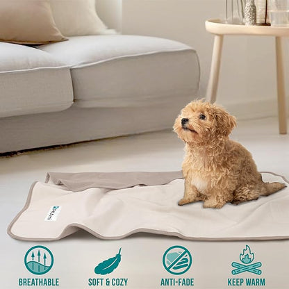 PetAmi Waterproof Pet Blanket Dog Bed Couch Cover for Furniture, Reversible Washable Soft Fleece