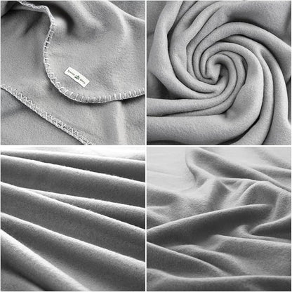 Fleece Throw Blankets Bulk Fleece Blankets Solid Wholesale Lightweight Warm Soft for Pet Bed Sofa Couch Office Wedding Gifts Travel Seasons (Assorted #8,Pack of 6-50x60 Inches)