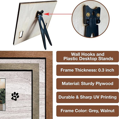 Customized Dog Picture Frames Pet Memorial Gifts Loss Dog Cat Grieving Picture Frame Pet Remembrance Heartfelt Sentimental Quote Memorial Plaques Christmas Plaque Birthday