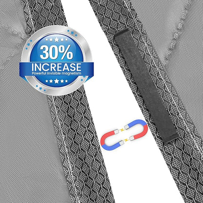 Cotton Thermal Door Screen Draft Stopper Cover Made of Oxford and Cotton Fill Fit 72x96inch Door Screen Door Itself Size 74x98inch Curtains for Winter, Insulated Door Curtain for Doors