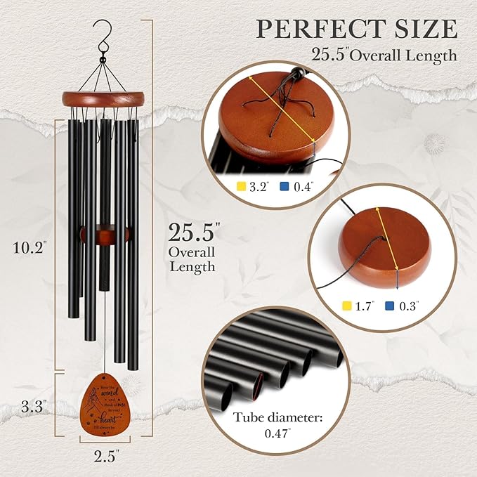 SteadStyle Pet Memorial Gifts for Dogs, Dog Memorial, Pet Memorial Wind Chime, Loss of a Dog Sympathy Gift, in Memory of Dogs Cats Gifts,Remembrance Bereavement Gift 25.5 in