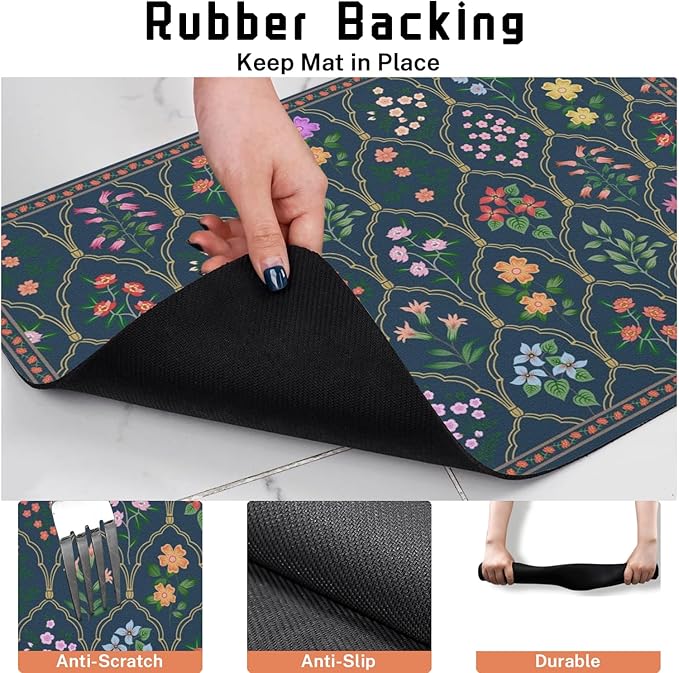 Absorbent Pet Dog Bowl Mat for Food and Water, Pet Cat Food Feeding Mat with Non Slip Rubber Backing, Dog Food Mats for Floors Waterproof, 24"x32"