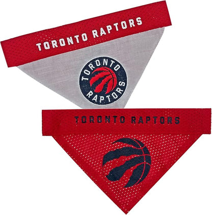 Pets First NBA Dog Bandana - Toronto Raptors Reversible Pet Bandana. 2 Sided Home & Away Sports Bandana with a Premium Embroidery Team Logo, Large/X-Large (RAP-3217-L-XL)