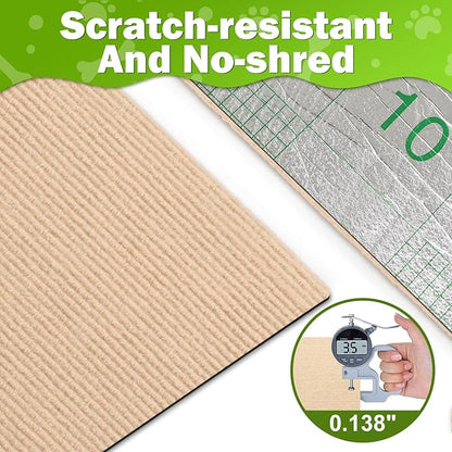 Bed Cat Scratcher Pad,47.2"x15.8"Cat Scratching Mat,Self-Adhesive Trimmable Anti Scratch Bed Couch Wall Corner Furniture Protector from Cat Claws,Easy Use for Cat Carpet/Door/Post