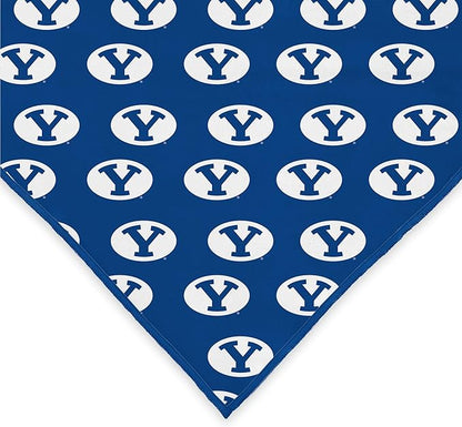 BYU Cougars Officially Licensed Bandana for Dogs and Cats | Fits Pets Great Gift Idea | Easy-to-Tie (Large, 28")
