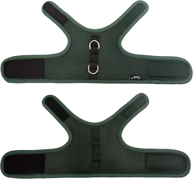 Cat Harness and Leash for Walking Escape Proof Breathable Mesh Fabric, Solid Green, Medium, Adjustable Cat Walking Jackets, Padded Stylish Cat Vest