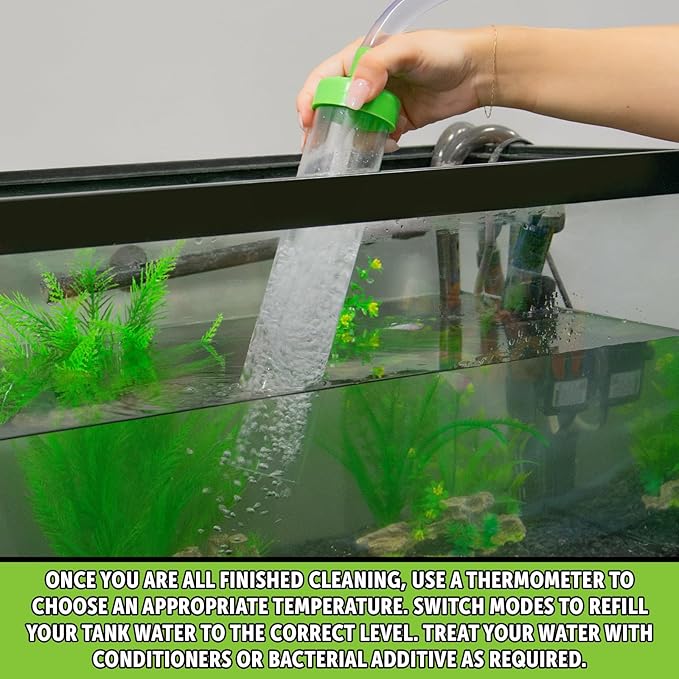 Python No Spill Clean and Fill Aquarium Maintenance System, Gravel Cleaner and Water Changer, 50 Foot