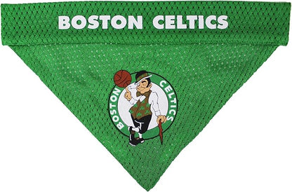 Pets First NBA Dog Bandana - Boston Celtics Reversible Pet Bandana. 2 Sided Home & Away Sports Bandana with a PREMIUM Embroidery TEAM Logo, Large/X-Large