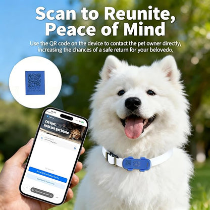 GPS Dog Tracker, Real-time Pet Location Tracker Anti Lost Dog GPS Collar Fit Most Pet Collars, Virtyal Fence, Lighting Flash&Audible Seek Mode,Subscription Needed