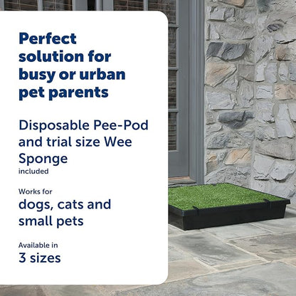 PetSafe Pet Loo Indoor Pet Toilet, Portable Dog Potty Station, Grass Pad Tray of Synthetic Grass Mat, Easy to Clean, Large