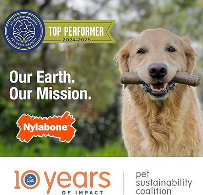 Nylabone Power Chew Classic Bone Chew Toy for Dogs, Durable Dog Toys for Aggressive Chewers, Chicken Flavor, Large/Giant - Up to 50 lbs. (1 Count)