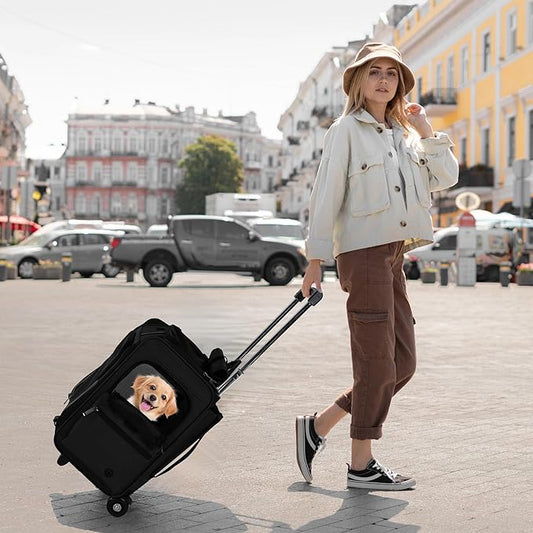 EliteField Deluxe Backpack Pet Carrier (3 Year Warranty, Airline Approved), Travel Soft-Sided Carrier Bag for Dogs, Cats & Small Pets