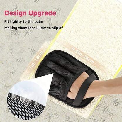 3 PCS Pet Hair Removal Glove and Pet Grooming Glove Kit for Cats & Dogs, Pet Hair Gloves & Dog Washing Gloves ，Reusable Magic Brush Pet Hair Remover Tool for Laundry，Carpet,Car Seat，Couch