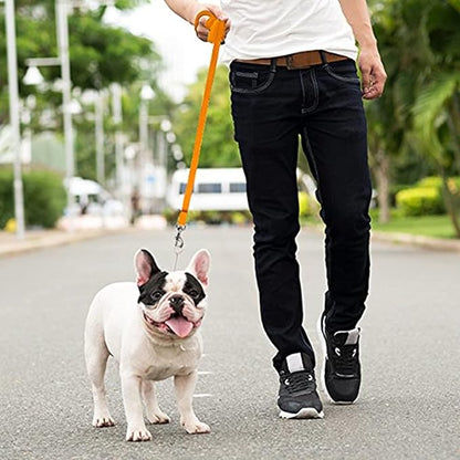 Downtown Pet Supply - Long Dog Leash - 150 ft Orange Nylon Dog Training Leash for Recall & Obedience