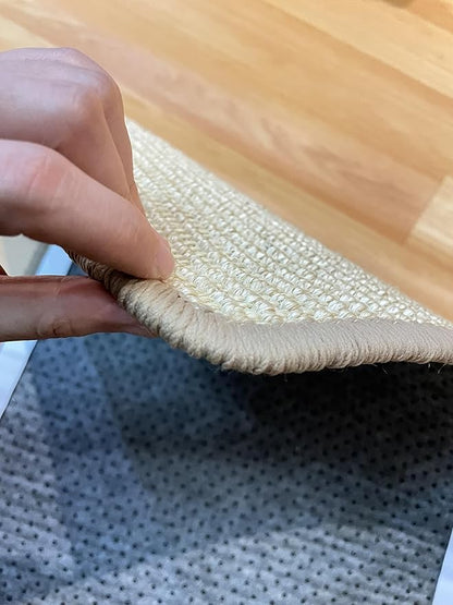 2Pack Cat Scratching Mat,23.6 X 15.7 Inch, Sisal Cat Scrater Mat with Jute Border,Protect Sofas, Carpets,Floor, Bed,and cat Paws,Beige