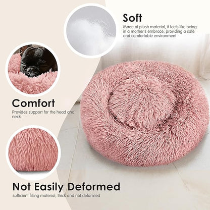 Dog Beds Large Sized Dog and Cats, 32in Pet Beds for Large Pet, Washable Indestructible Extra Large Dog Bed (Pink)