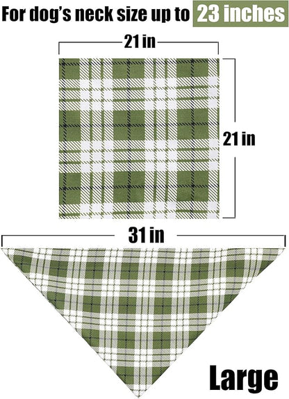 ARING PET Cotton Dog & Cat Bandanas - Triangle Bibs Scarf for Small to Large Dogs and Cats